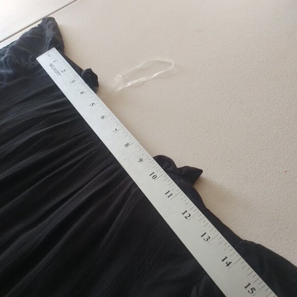 Terra & Sky flutter sleeve women's size 2X black top - Picture 9 of 12